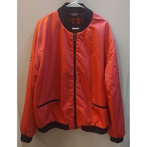 T-Mobile Hot Pink Bomber Jacket 2XL Embroidered Full Zip Sleeve Pocket  B19
